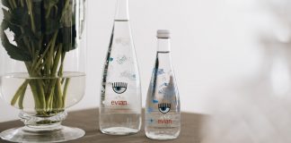 Evian-bottles