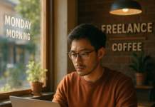 เช้าวันจันทร์ของฟรีแลนซ์ ที่เปลี่ยนร้านกาแฟเล็ก ๆ ให้กลายเป็นออฟฟิศแห่งแรงบันดาลใจ